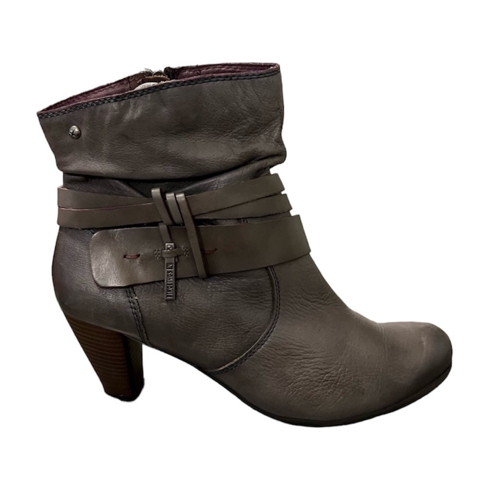 PIKOLINOS VERONA Grey ANKLE BOOT BOOTIES Sz EU 42 US 11-12 leather waterproof